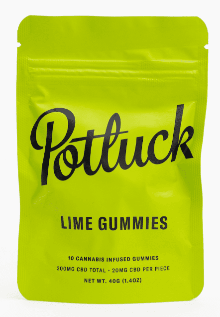 Potluck CBD Gummies lime Gummies