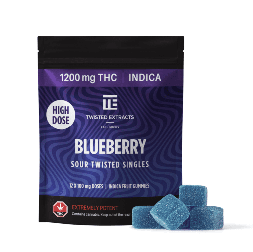 TWISTED EXTRACTS – Sour Blueberry Singles (1200mg)