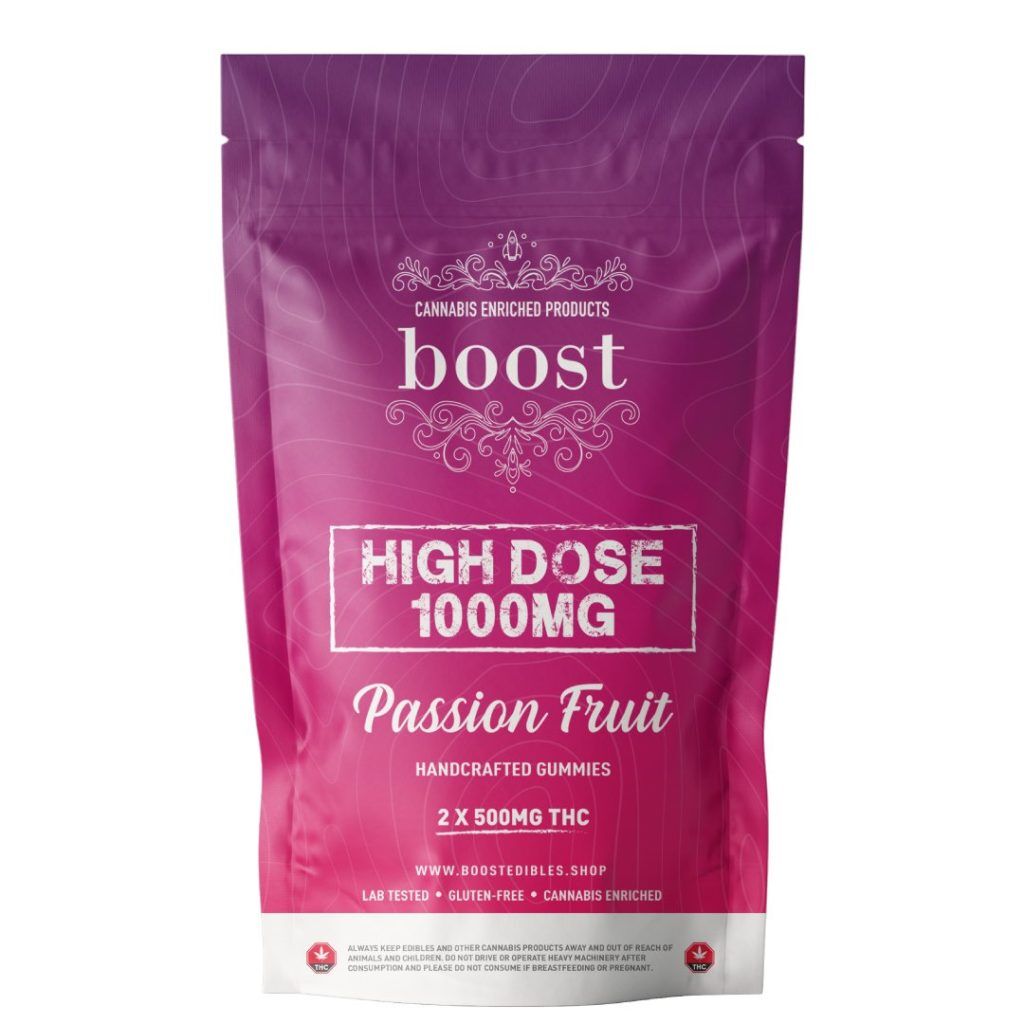 Boost High Dose Passion Fruit THC Gummies