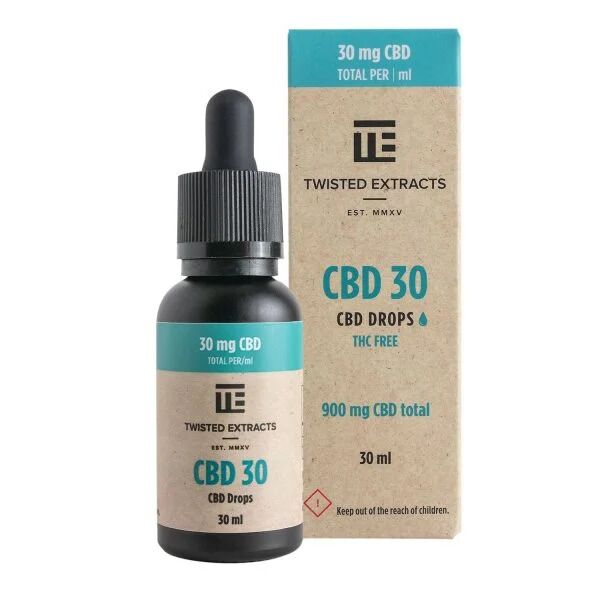 TWISTED EXTRACTS CBD Oil Drops Tincture CBD 30 Drops