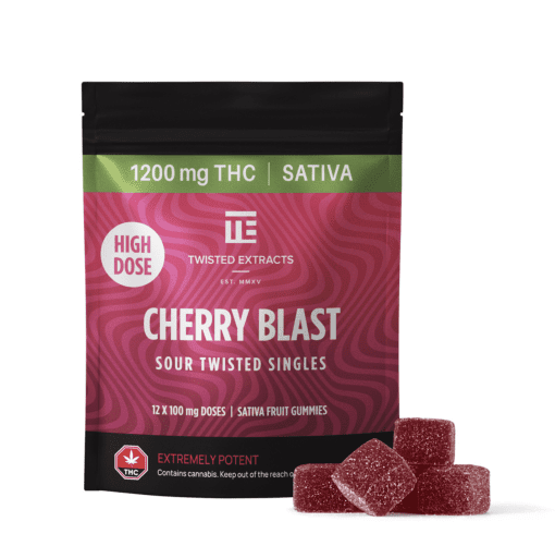 TWISTED EXTRACTS – Sour Cherry Blast Singles (1200mg)