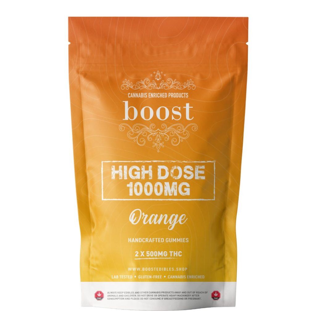 Boost High Dose Orange THC Gummies