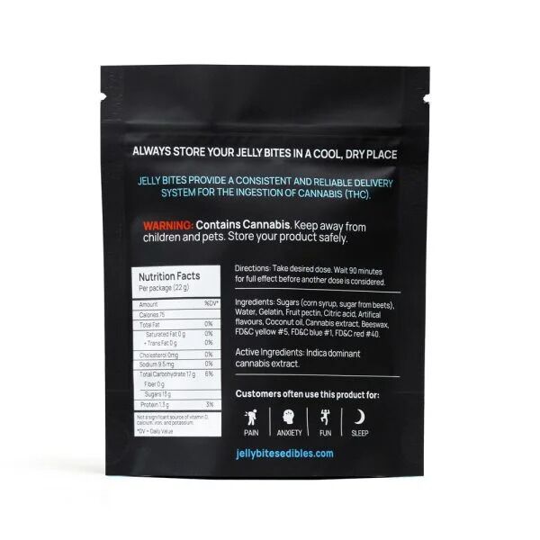 Twisted Extracts Indica Jelly Bites 100mg