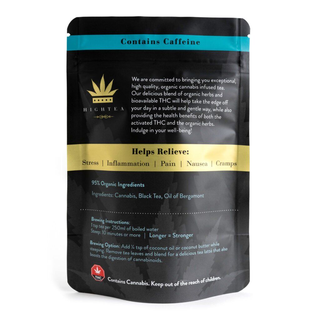 High Tea – Earl of Grey Tea 100mg backside rapping