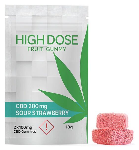 High Dose Strawberry Cbd Gummies (200mg CBD)