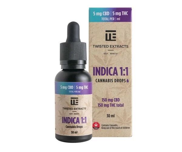 Twisted Extracts Indica Oil Drops Tincture