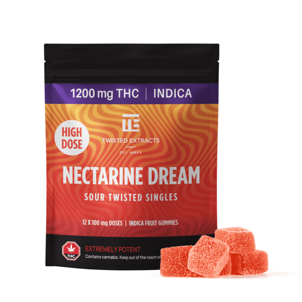 TWISTED EXTRACTS - Sour Nectarine Dream Singles (1200mg)