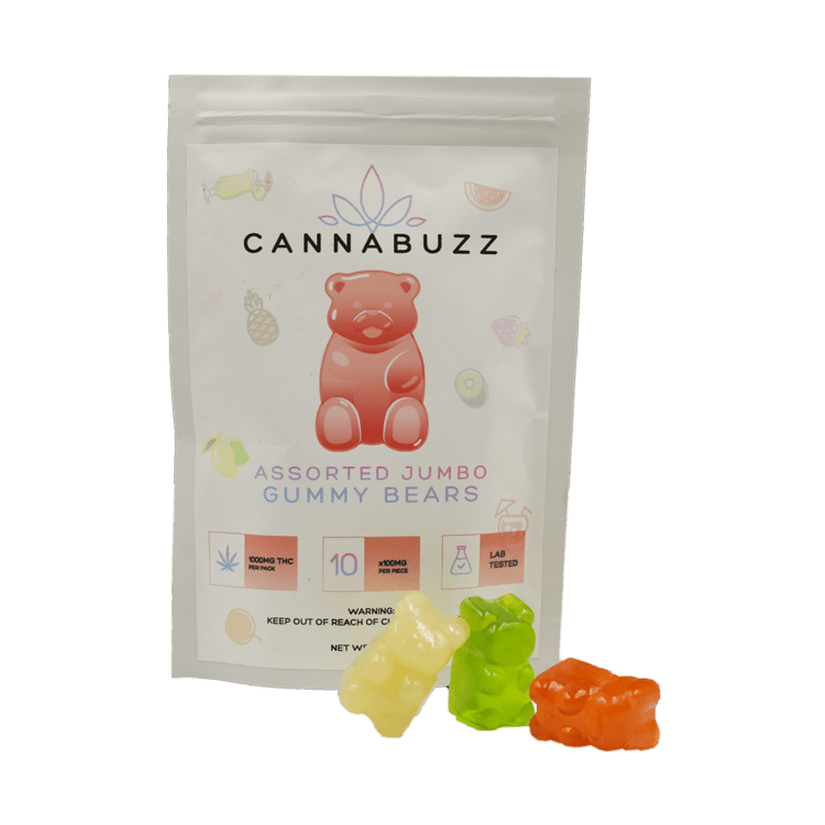 CANNABUZZ Jumbo THC Gummy Bears