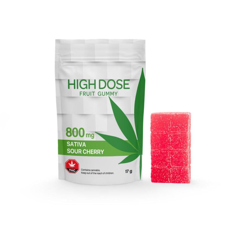 High Dose Cherry Sativa Gummies