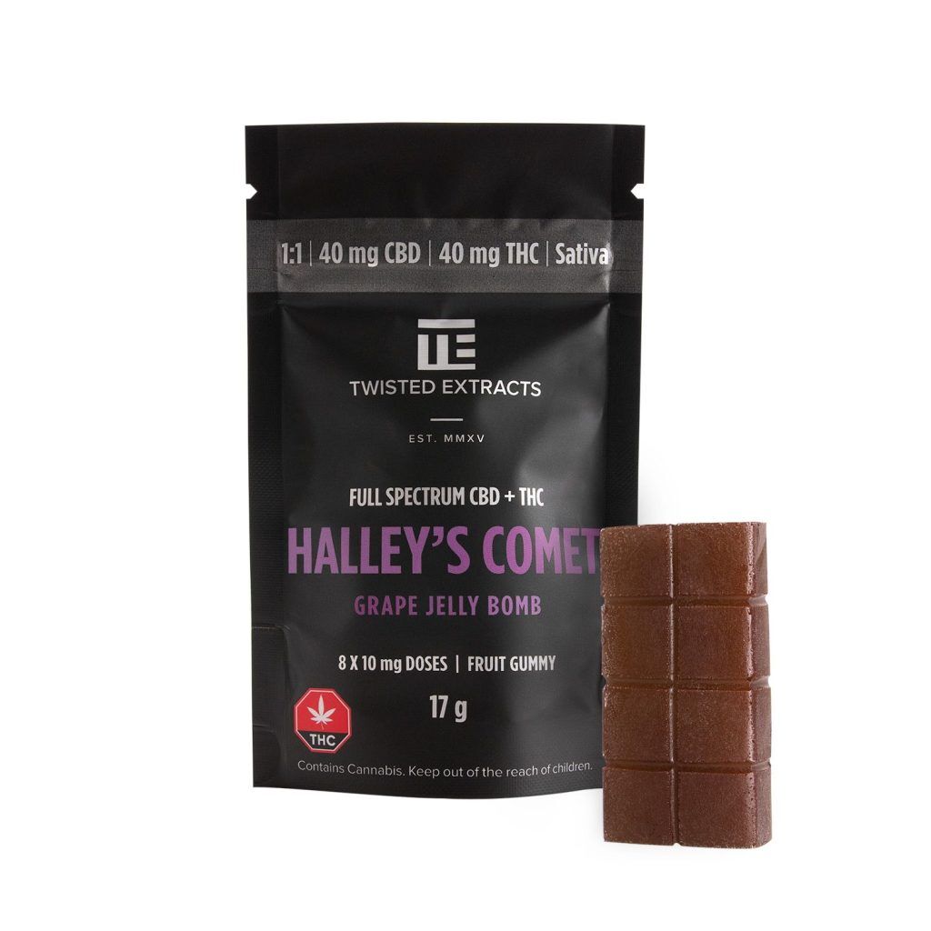 Buy halley's comet twisted extracts jelly bombs grape