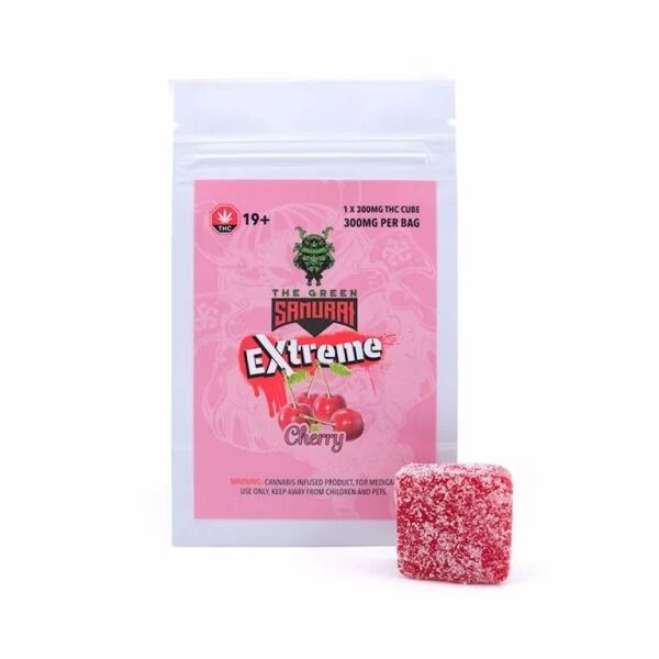 Green Samurai Extreme THC Cube (300mg) Cherry Flavor