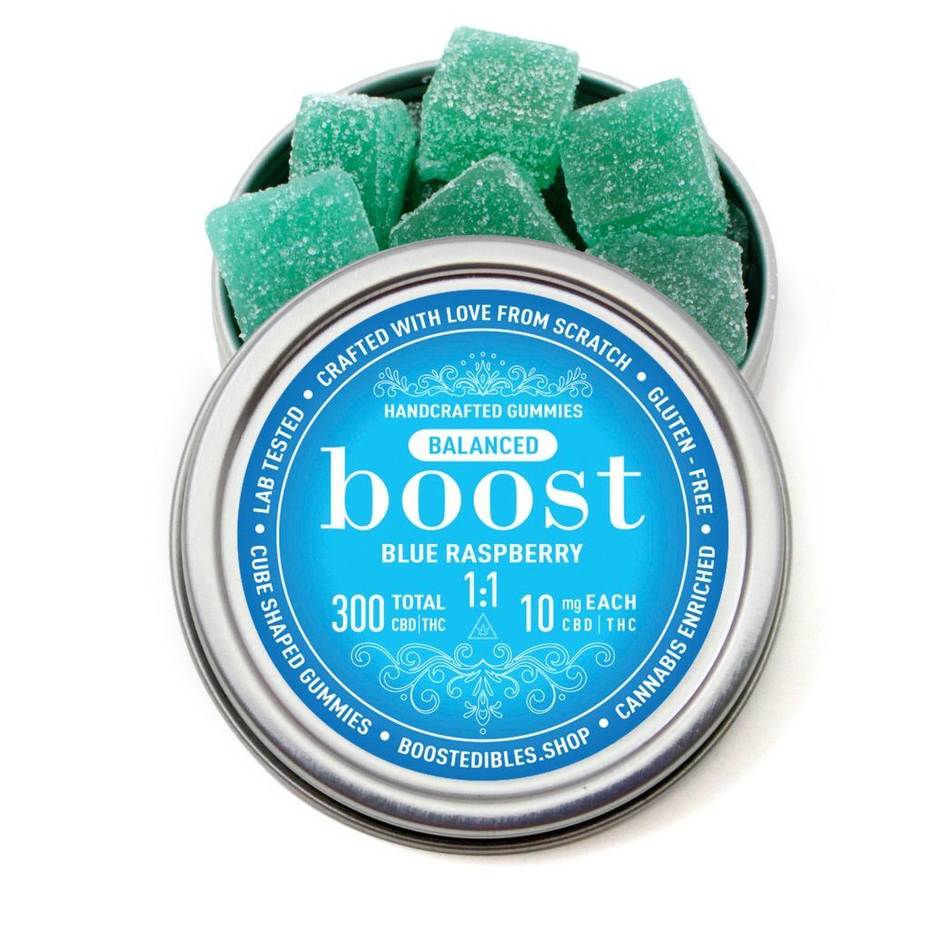 BOOST 1 1 CBD and THC Gummy Cube Edible