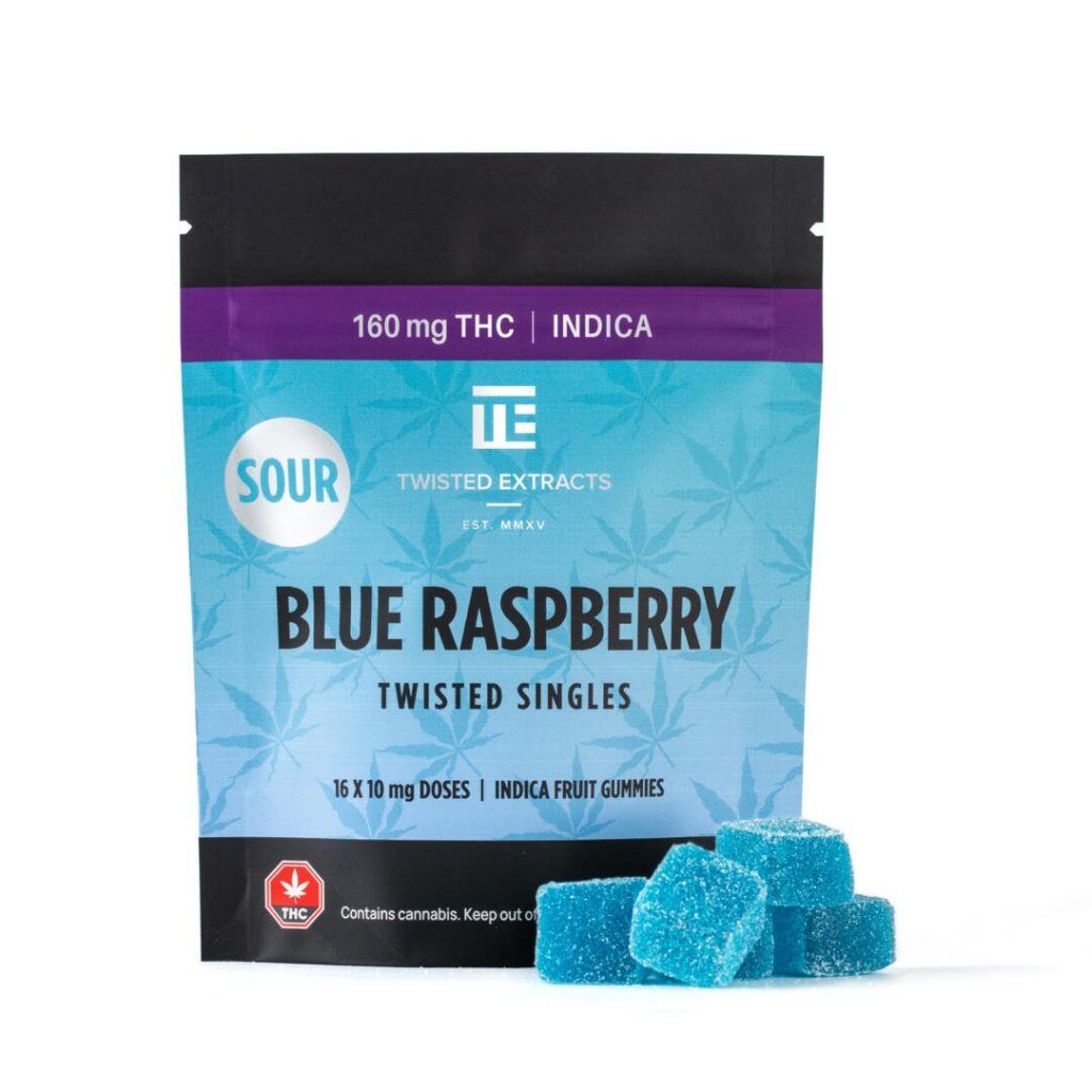 TWISTED EXTRACTS – Sour Blue Raspberry Singles (160mg)