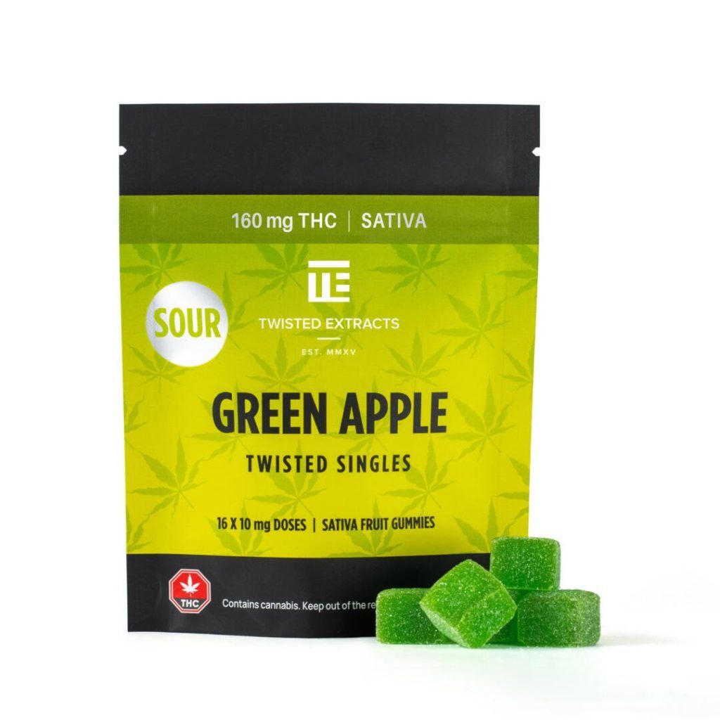 Twisted Extracts Sour Green Apple Singles 160mg Dosage